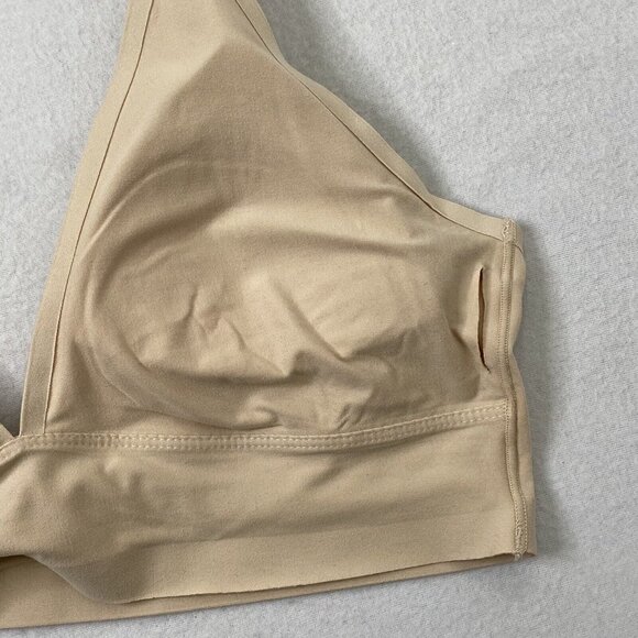 Livona Intimate Sports Bra size Large Removable Pads Seamless Fleshtone - Picture 5 of 7